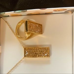 Swarovski crystals in Necklace and earrings set